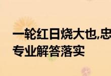 一轮红日烧大也,忠君爱国儒家语是什么生肖,专业解答落实