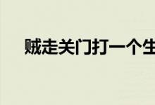 贼走关门打一个生肖动物,资料解释落实