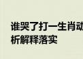 谁哭了打一生肖动物打一种动物生肖,精选解析解释落实