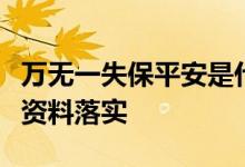 万无一失保平安是什么生肖打一动物精选最佳资料落实