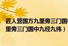 匠人营国方九里旁三门国中九经九纬示意图（匠人营国方九里旁三门国中九经九纬）