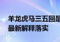 羊龙虎马三五回是什么生肖猜一个生肖动物,最新解释落实