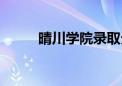 晴川学院录取分数线（晴川学院）