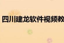 四川建龙软件视频教程（四川建龙软件官网）