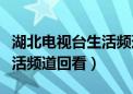 湖北电视台生活频道回看视频（湖北电视台生活频道回看）