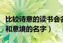 比较诗意的读书会名字（读书会有哪些有创意和意境的名字）