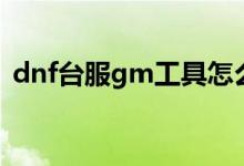 dnf台服gm工具怎么用（dnf台服gm工具）