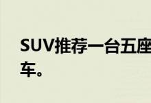 SUV推荐一台五座四驱、一台五座两驱代步车。