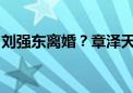 刘强东离婚？章泽天不再沉默！我们俩好着呢