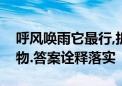 呼风唤雨它最行,折柳长亭醉眼红打一生肖动物.答案诠释落实