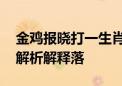 金鸡报晓打一生肖动物打一种动物生肖.精选解析解释落