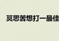 冥思苦想打一最佳生肖动物,词语释义解释