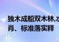 独木成船双木林,水中有金自己查打一精准生肖、标准落实释