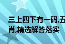 三上四下有一码,五行不全有财拿是指什么生肖,精选解答落实