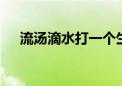 流汤滴水打一个生肖动物,资料解释落实