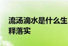 流汤滴水是什么生肖解一个动物,精准解答解释落实