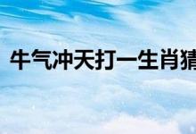 牛气冲天打一生肖猜一个动物.标准解释落实