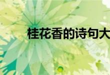 桂花香的诗句大全（桂花香的诗句）