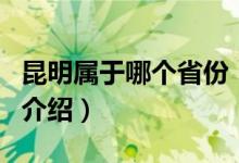 昆明属于哪个省份（关于昆明属于哪个省份的介绍）