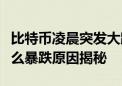 比特币凌晨突发大跳水怎么回事？比特币为什么暴跌原因揭秘