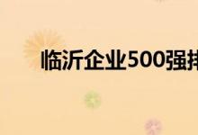 临沂企业500强排名（临沂企业名录）