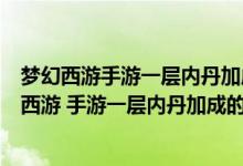 梦幻西游手游一层内丹加成的宠物数值是满层的多少（梦幻西游 手游一层内丹加成的宠物数据是满层多少）