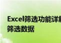 Excel筛选功能详解：如何锁定关键词并高效筛选数据