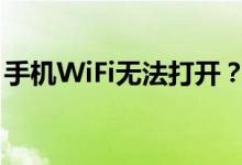 手机WiFi无法打开？别急，解决方法全解析！