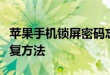 苹果手机锁屏密码忘了怎么办？解锁教程与恢复方法