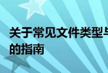 关于常见文件类型与管理：一篇详解各类文件的指南