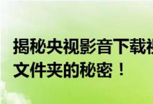 揭秘央视影音下载视频的存储位置：揭秘视频文件夹的秘密！