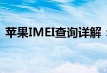 苹果IMEI查询详解：从查询方法到使用场景